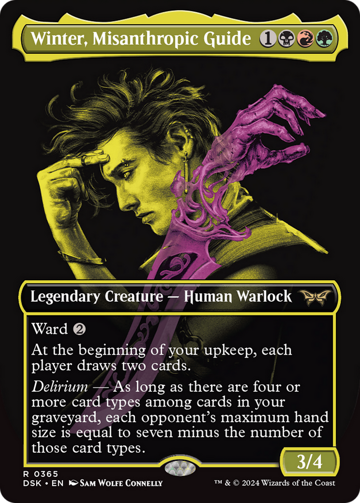 Winter, Misanthropic Guide (Showcase) [Duskmourn: House of Horror] Magic: The Gathering