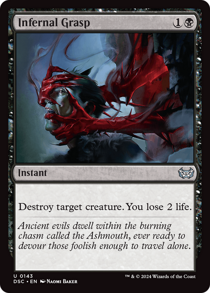 Infernal Grasp [Duskmourn: House of Horror Commander] Magic: The Gathering