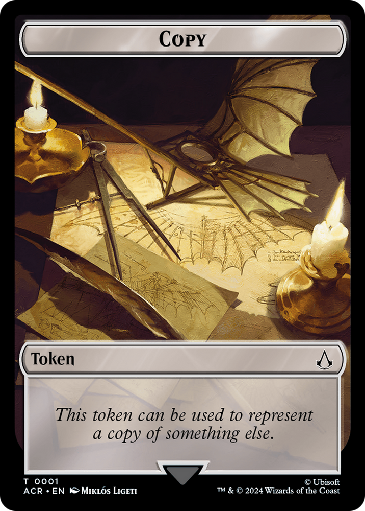 Assassin // Copy Double-Sided Token [Assassin's Creed Tokens] Magic: The Gathering