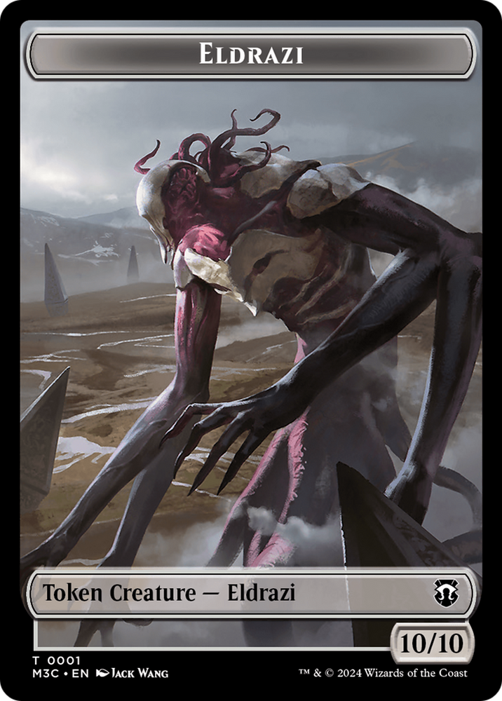 Spirit (Ripple Foil) // Eldrazi Double-Sided Token [Modern Horizons 3 Commander Tokens] Magic: The Gathering