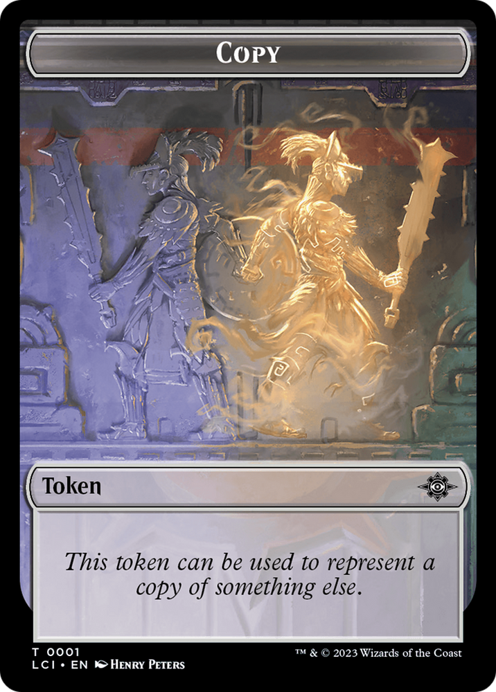 Copy // Skeleton Pirate Double-Sided Token [The Lost Caverns of Ixalan Commander Tokens] Magic: The Gathering