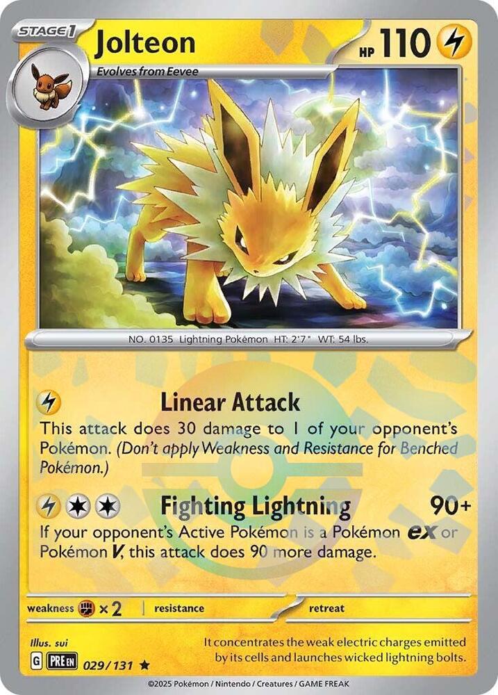 Jolteon (029/131) (Poke Ball Pattern) [Scarlet & Violet: Prismatic Evolutions] Pokémon