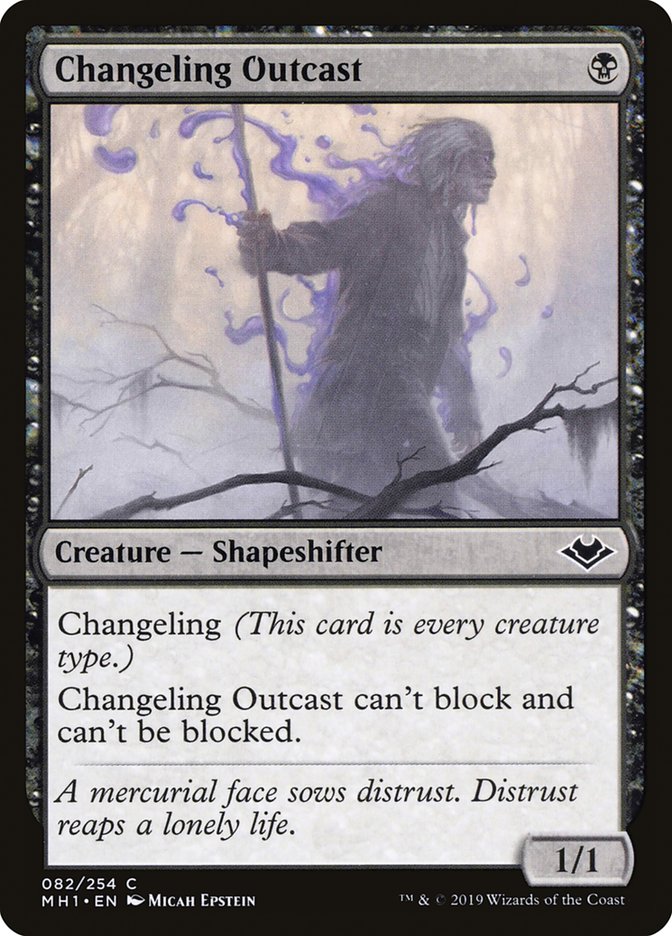 Changeling Outcast [Modern Horizons] Magic: The Gathering