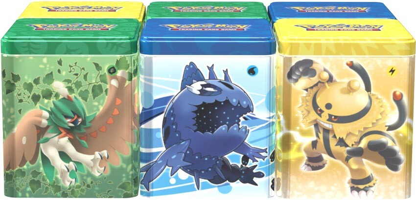 Stacking Tin Display (Water/Grass/Electric) Pokémon