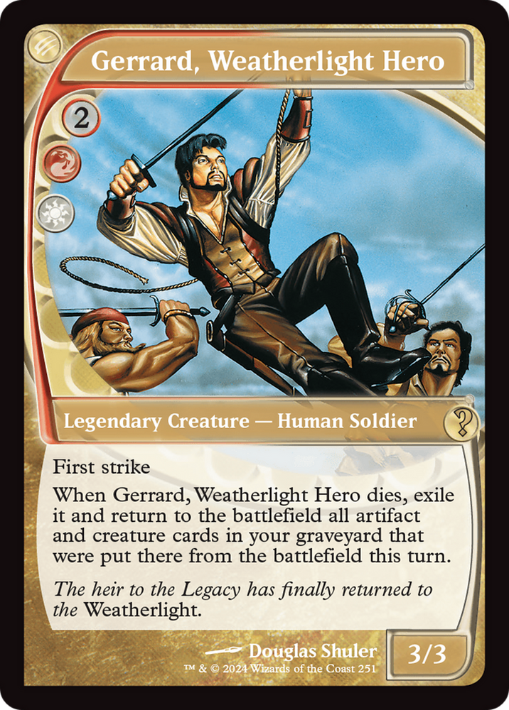 Gerrard, Weatherlight Hero (Future Sight) [Mystery Booster 2] Magic: The Gathering