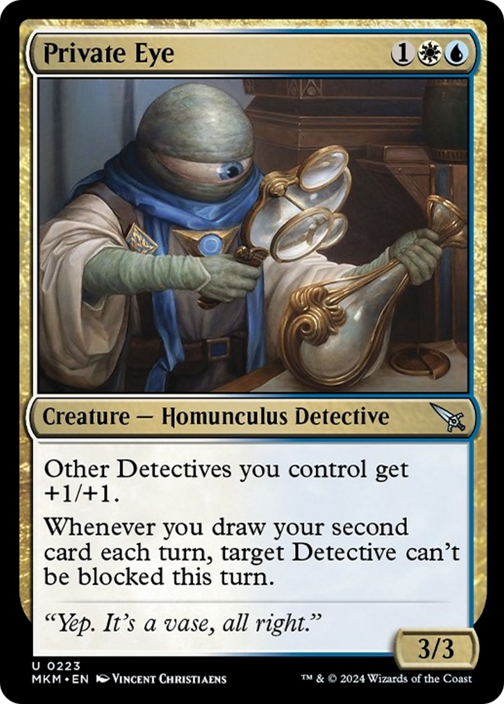 Private Eye [Murders at Karlov Manor] Magic: The Gathering