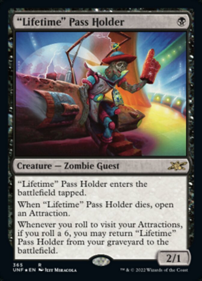 "Lifetime" Pass Holder (Galaxy Foil) [Unfinity] Magic: The Gathering