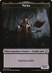 Treasure // Vecna Double-Sided Token [Dungeons & Dragons: Adventures in the Forgotten Realms Tokens] Magic: The Gathering