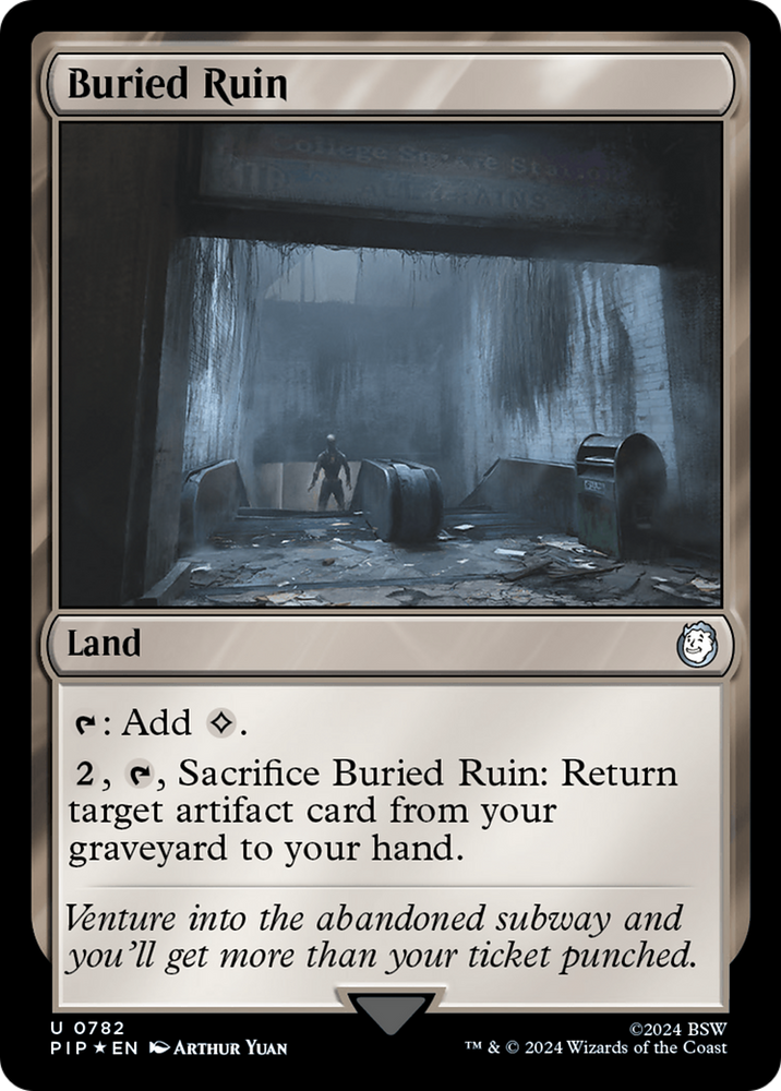 Buried Ruin (Surge Foil) [Fallout] Magic: The Gathering