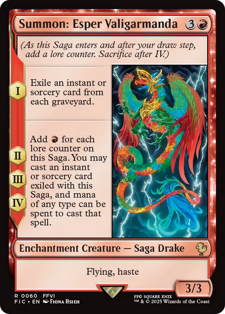 Summon: Esper Valigarmanda [FINAL FANTASY Commander] Magic: The Gathering