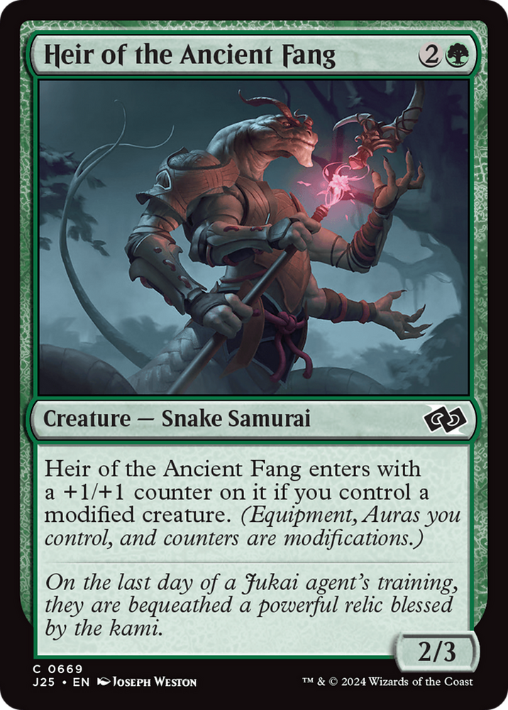Heir of the Ancient Fang [Foundations Jumpstart] Magic: The Gathering