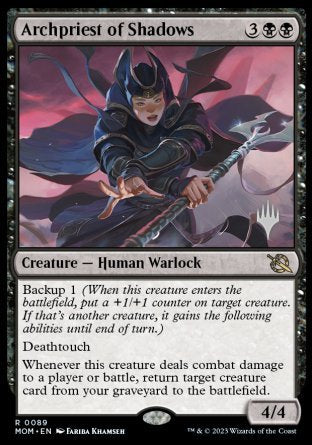 Archpriest of Shadows (Promo Pack) [March of the Machine Promos] Magic: The Gathering