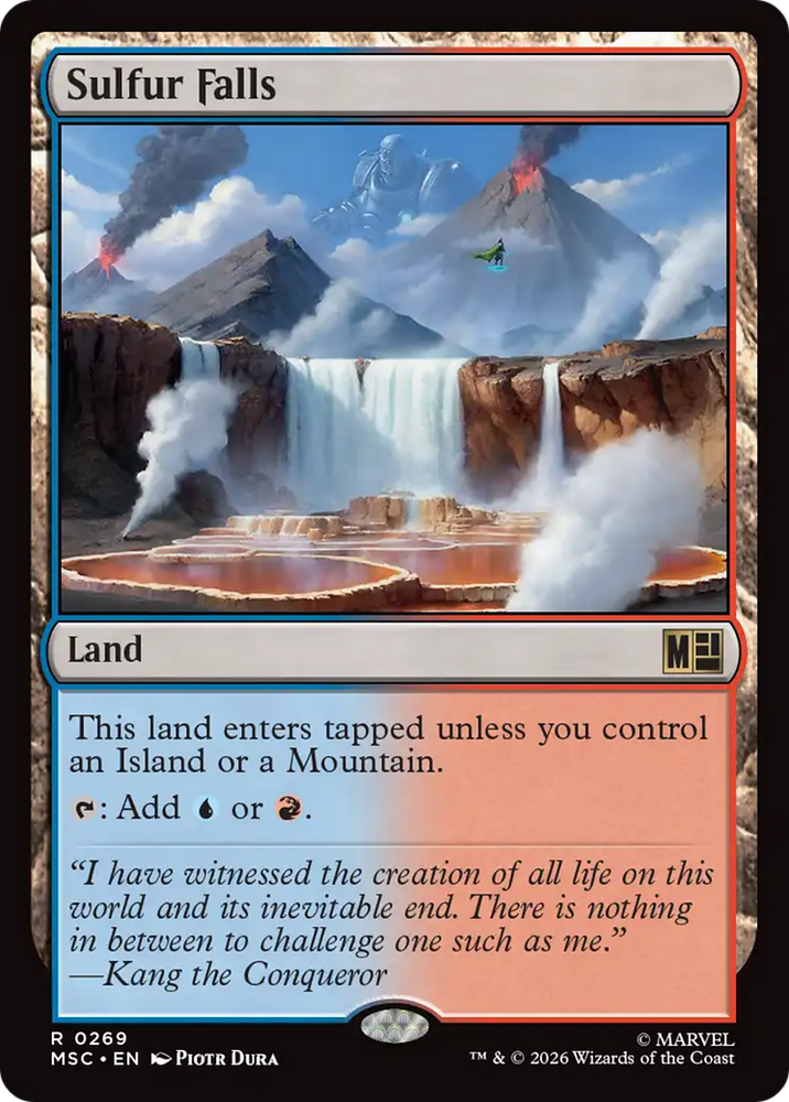 Sulfur Falls [Marvel Super Heroes Commander] Magic: The Gathering