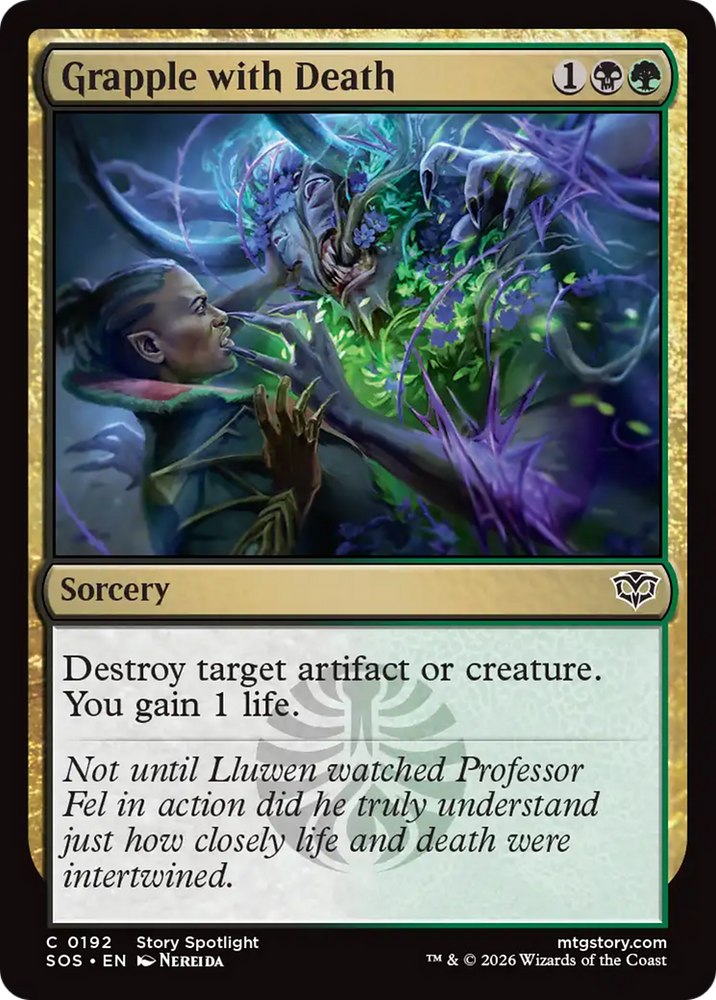 Grapple with Death [Secrets of Strixhaven] Magic: The Gathering