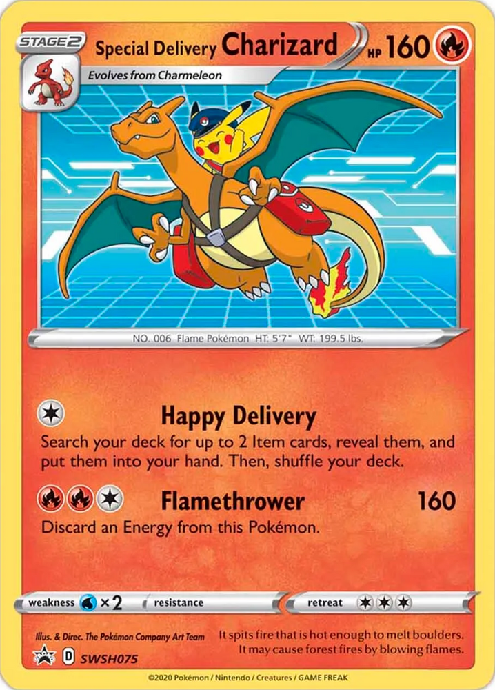 Special Delivery Charizard (SWSH075) [Sword & Shield: Black Star Promos] Pokémon