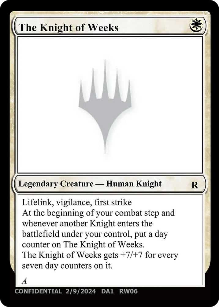 The Knight of Weeks [Unknown Event] Magic: The Gathering