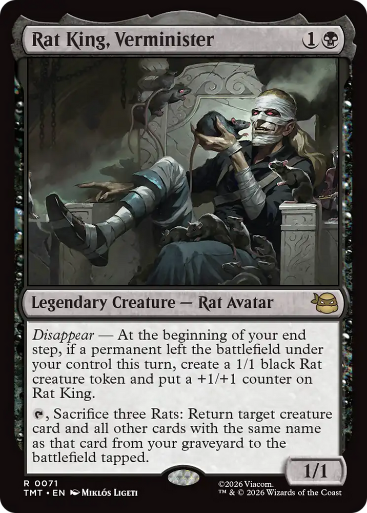 Rat King, Verminister [Teenage Mutant Ninja Turtles] Magic: The Gathering