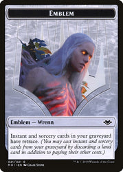 Elemental (008) // Wrenn and Six Emblem (021) Double-Sided Token [Modern Horizons Tokens] Magic: The Gathering
