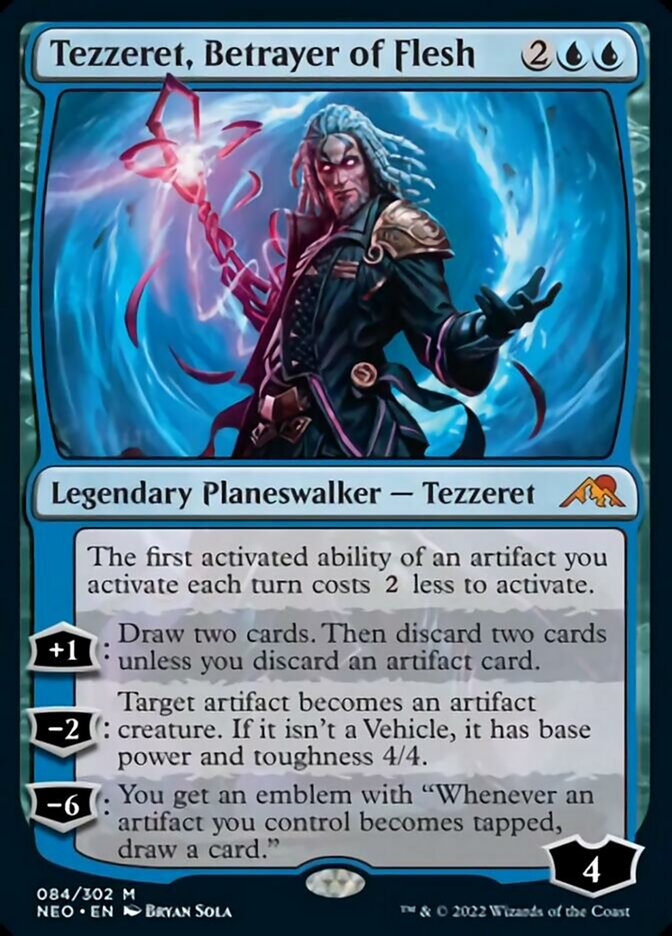 Tezzeret, Betrayer of Flesh [Kamigawa: Neon Dynasty] Magic: The Gathering