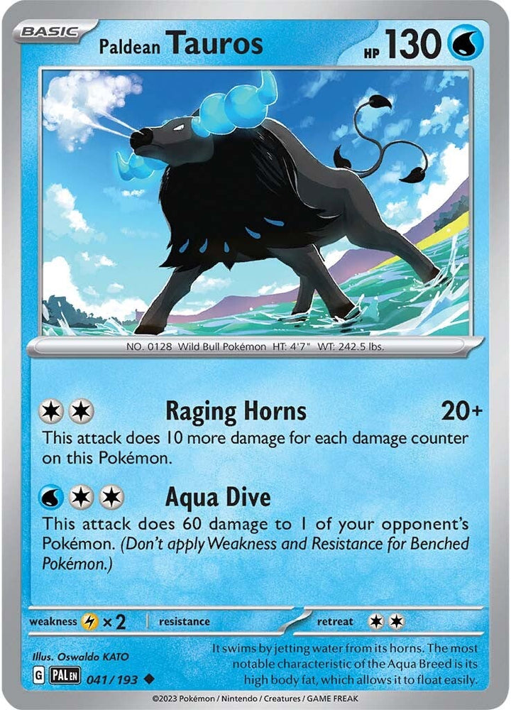 Paldean Tauros (041/193) [Scarlet & Violet: Paldea Evolved] Pokémon