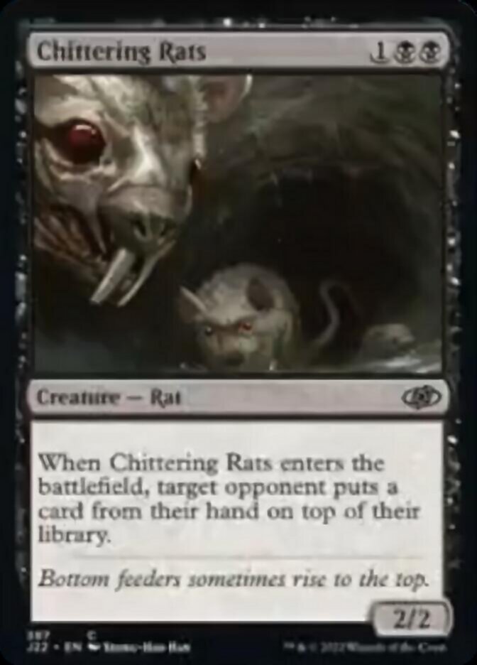 Chittering Rats [Jumpstart 2022] Magic: The Gathering
