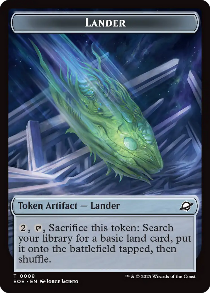 Robot // Lander (0008) Double-Sided Token [Edge of Eternities Tokens] Magic: The Gathering