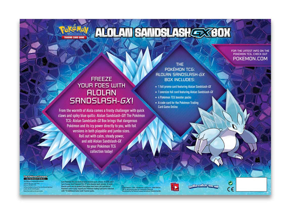 Alolan Sandslash GX Box Pokémon