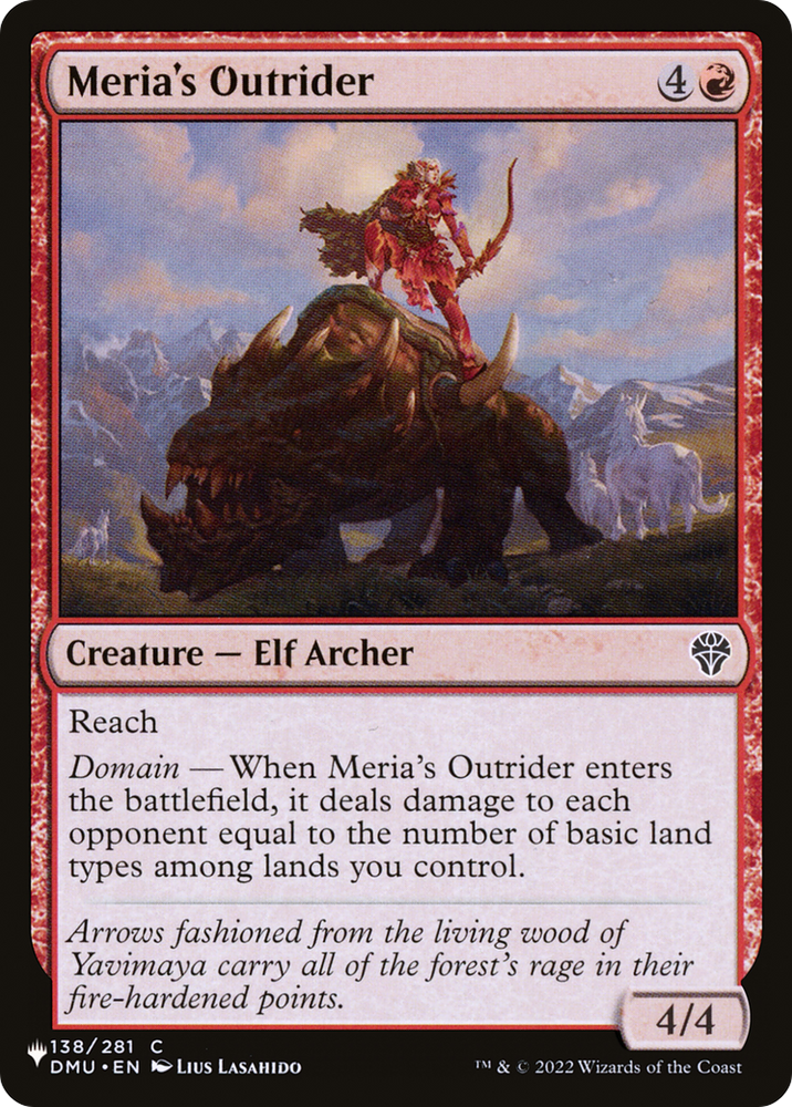 Meria's Outrider [The List] Magic: The Gathering