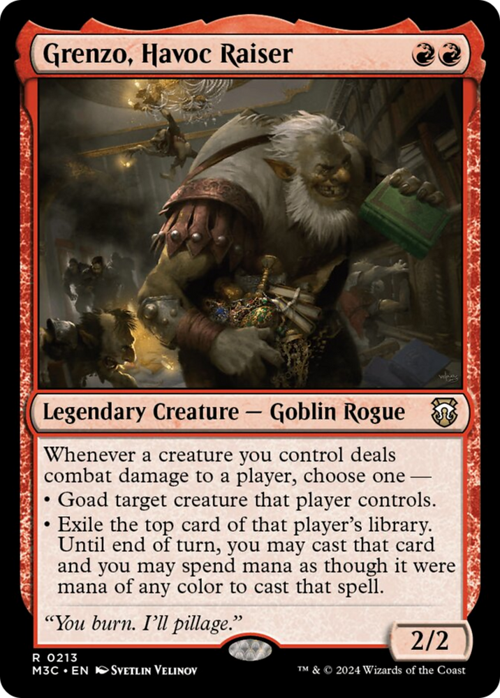 Grenzo, Havoc Raiser (Ripple Foil) [Modern Horizons 3 Commander] Magic: The Gathering