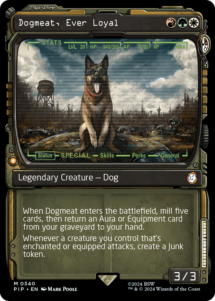 Dogmeat, Ever Loyal (Showcase) [Fallout] Magic: The Gathering