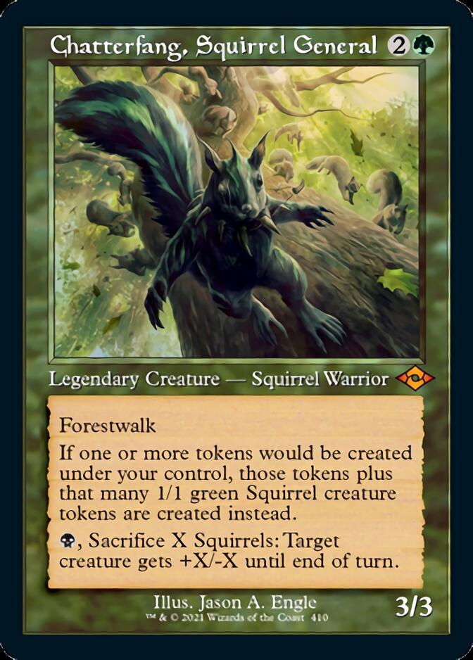Chatterfang, Squirrel General (Retro Foil Etched) [Modern Horizons 2] Magic: The Gathering