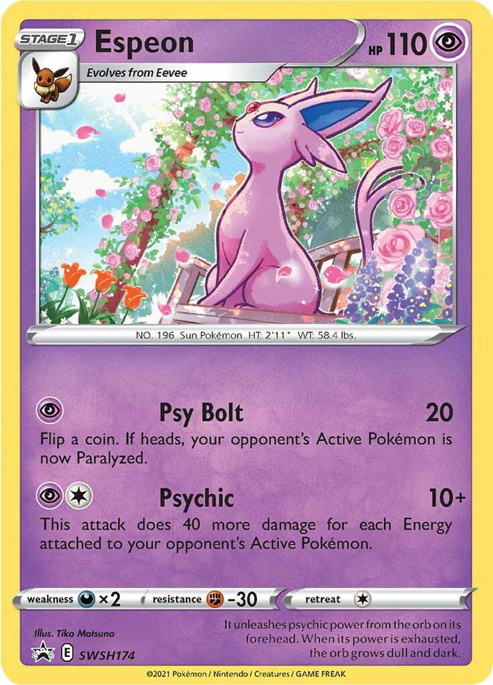 Espeon (SWSH174) [Sword & Shield: Black Star Promos] Pokémon