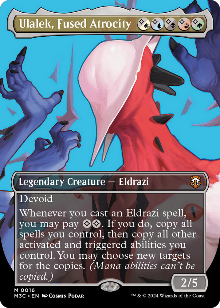 Ulalek, Fused Atrocity (Borderless) [Modern Horizons 3 Commander] Magic: The Gathering