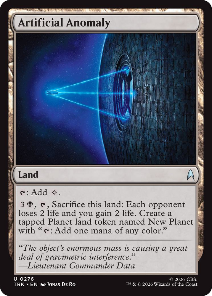 Artificial Anomaly [Star Trek] Magic: The Gathering