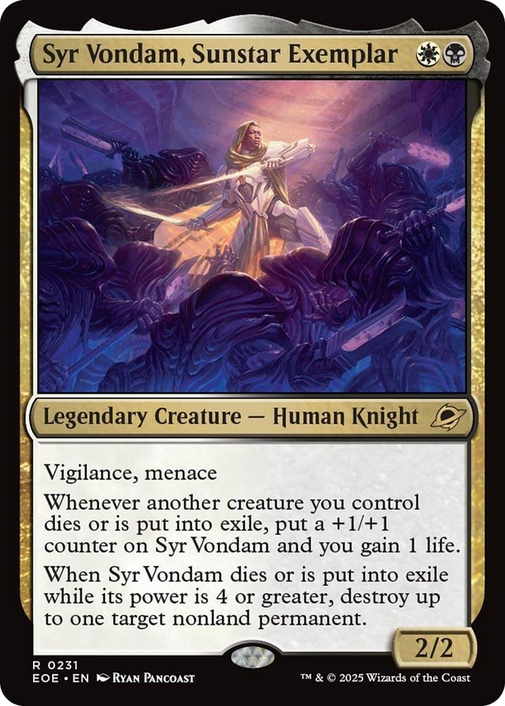 Syr Vondam, Sunstar Exemplar [Edge of Eternities] Magic: The Gathering