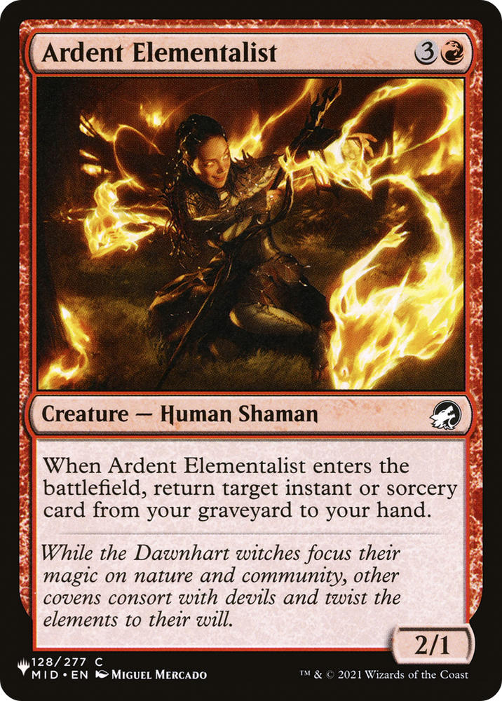 Ardent Elementalist [The List] Magic: The Gathering