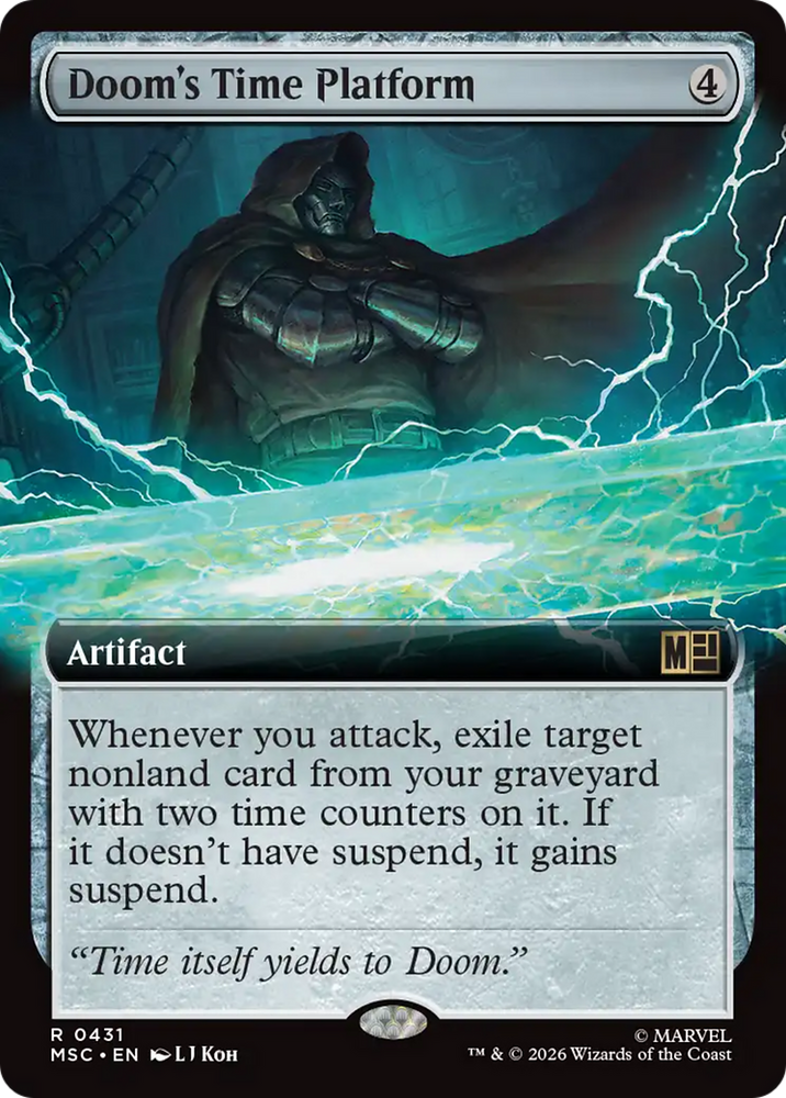 Doom's Time Platform (Extended Art) [Marvel Super Heroes Commander] Magic: The Gathering