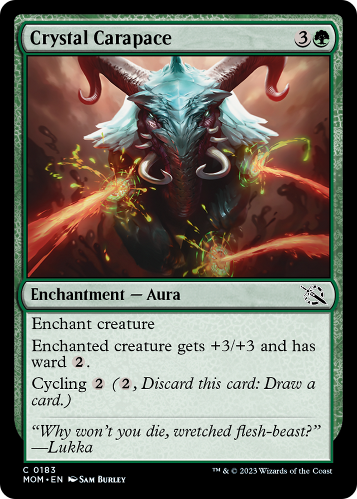 Crystal Carapace [March of the Machine] Magic: The Gathering