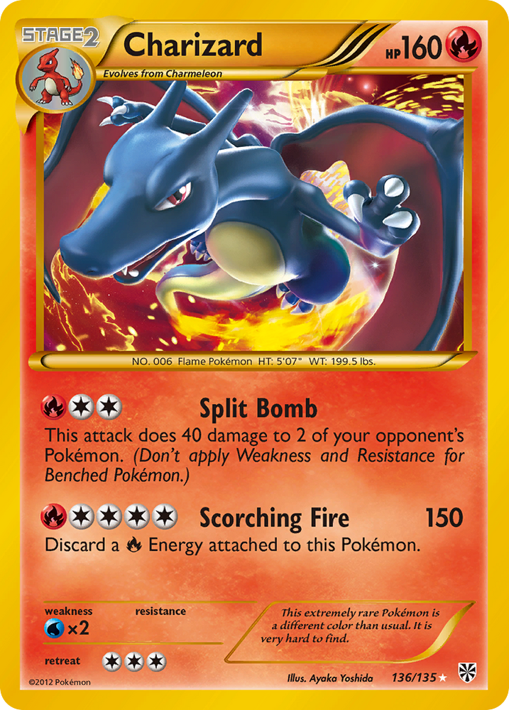 Charizard (136/135) [Black & White: Plasma Storm] Pokémon
