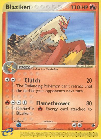 Blaziken (15/109) [EX: Ruby & Sapphire] Pokémon