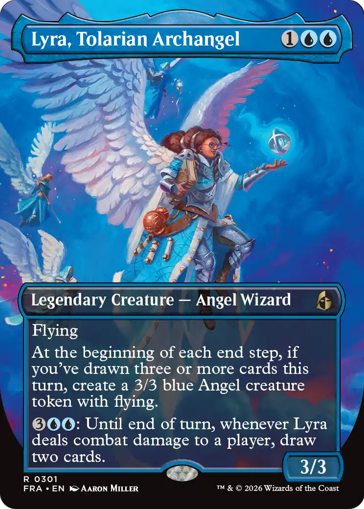 Lyra, Tolarian Archangel (Borderless) [Reality Fracture] Magic: The Gathering