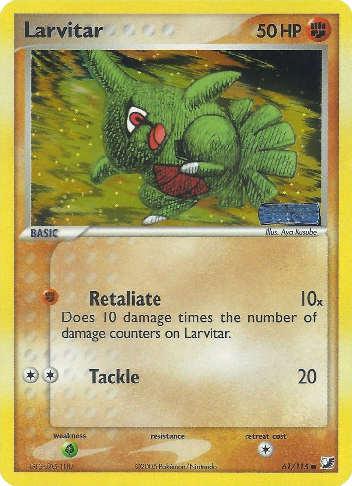 Larvitar (61/115) (Stamped) [EX: Unseen Forces] Pokémon