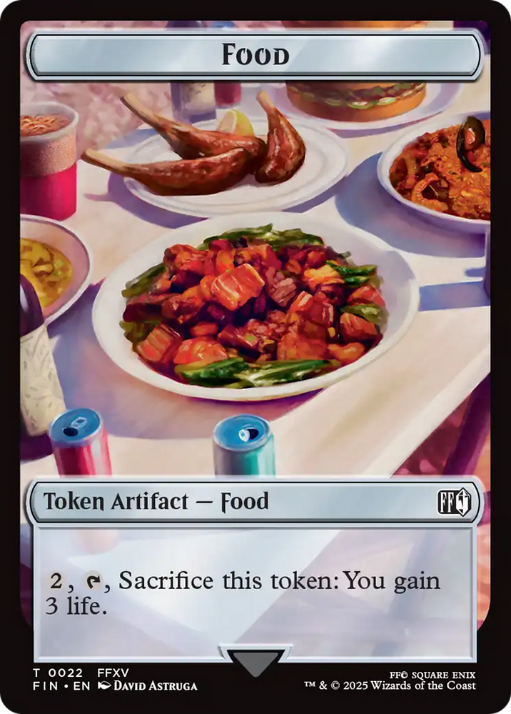 Hero (0004) // Food Double-Sided Token [FINAL FANTASY Tokens] Magic: The Gathering