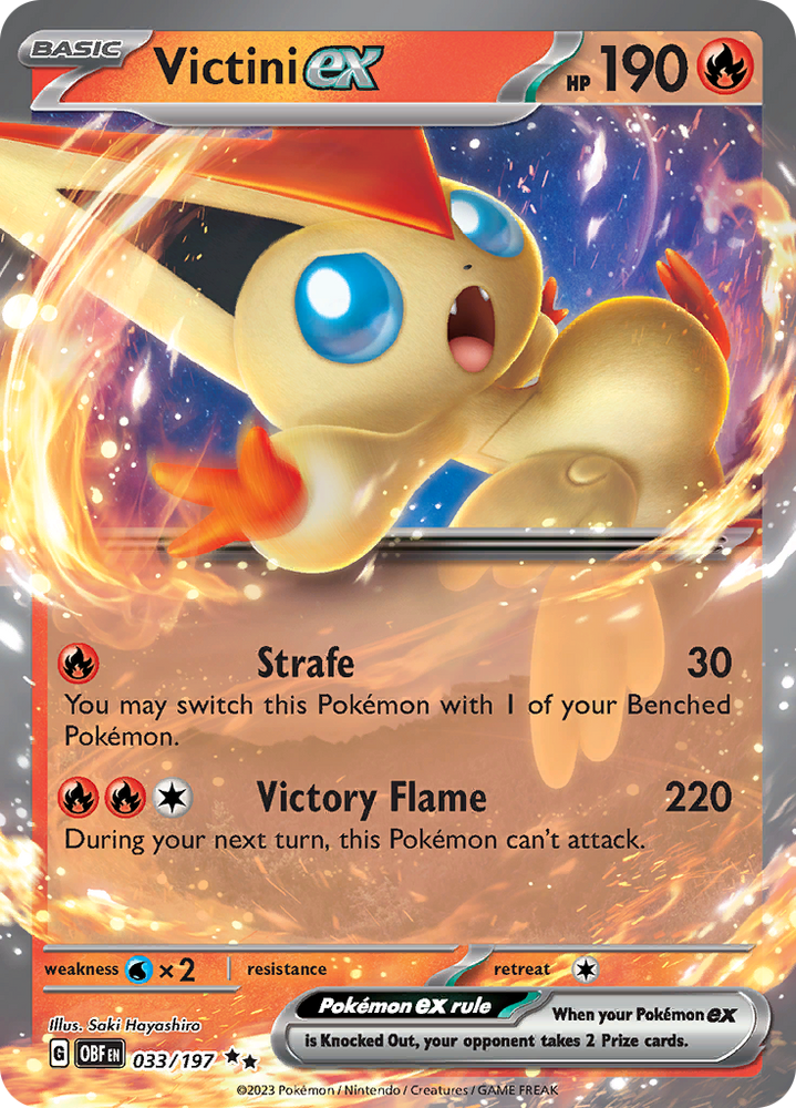 Victini ex (033/197) [Scarlet & Violet: Obsidian Flames] Pokémon