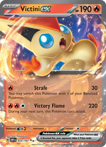 Victini ex (033/197) [Scarlet & Violet: Obsidian Flames] Pokémon