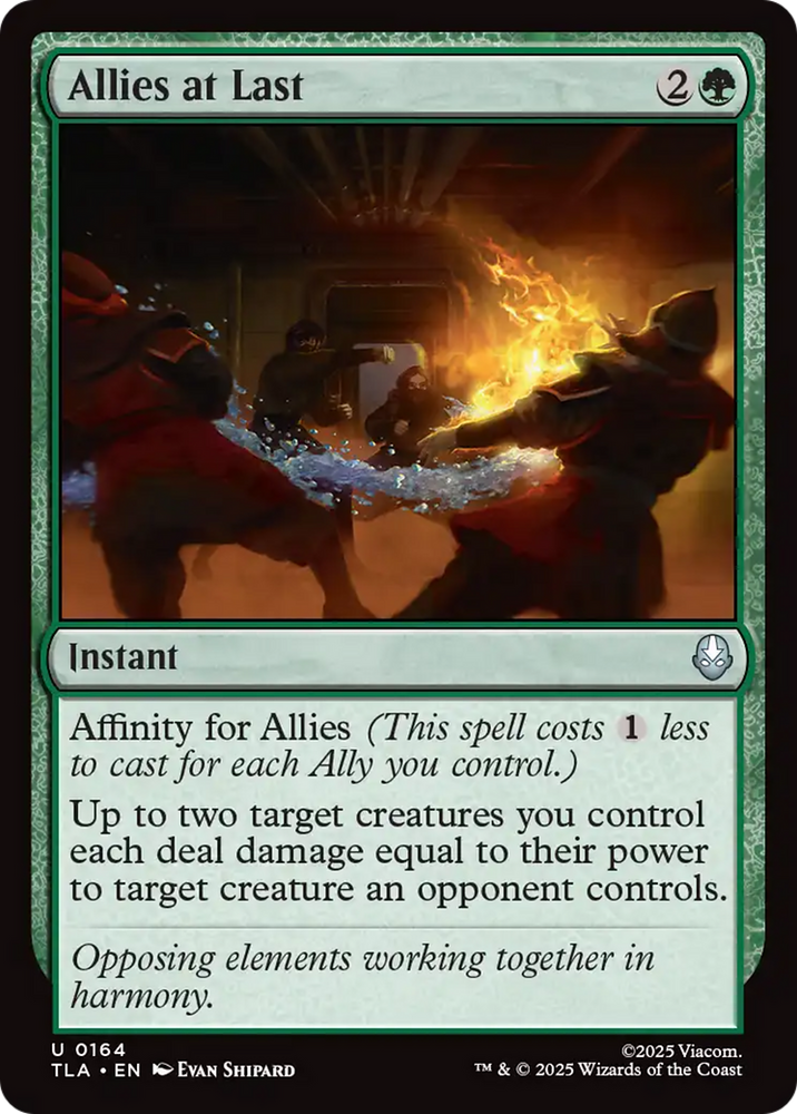 Allies at Last [Avatar: The Last Airbender] Magic: The Gathering