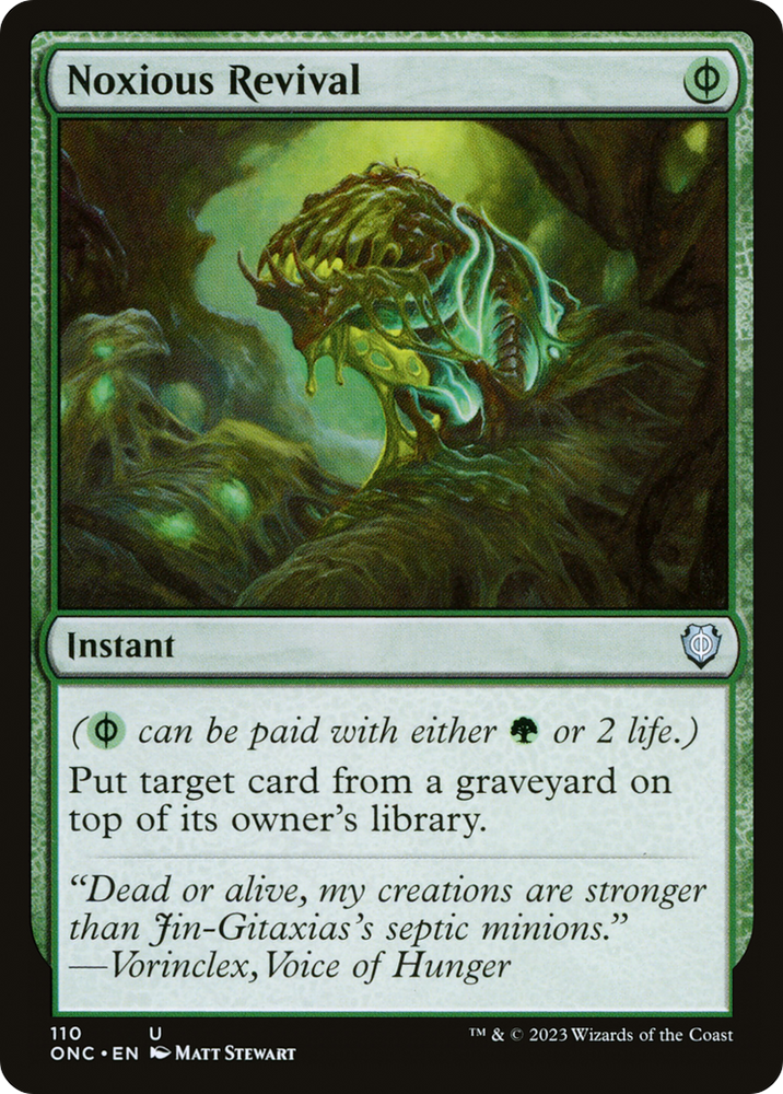 Noxious Revival [Phyrexia: All Will Be One Commander] Magic: The Gathering