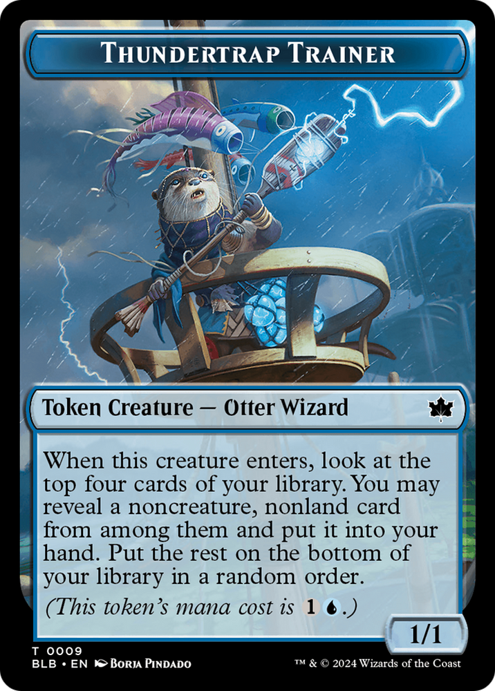 Thundertrap Trainer Token [Bloomburrow Tokens] Magic: The Gathering