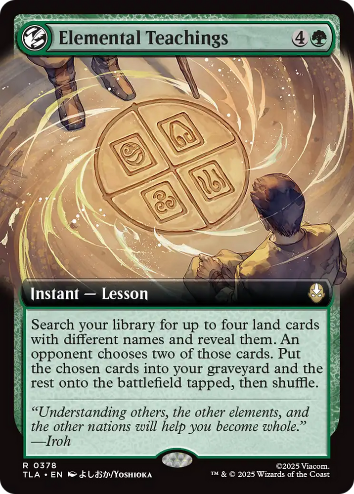 Elemental Teachings (Extended Art) [Avatar: The Last Airbender] Magic: The Gathering
