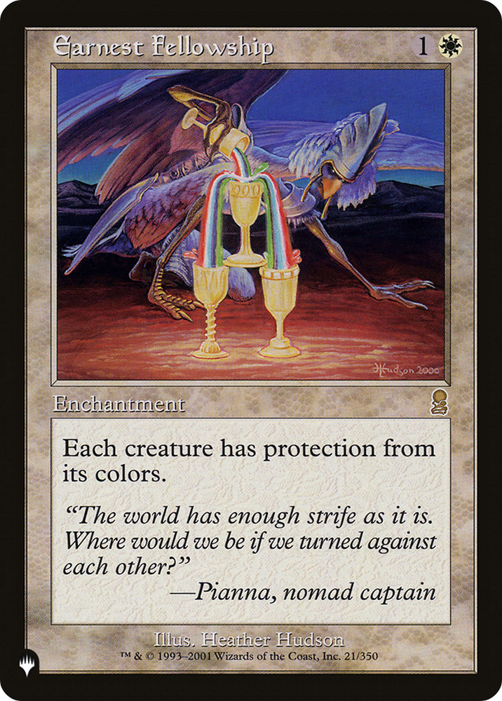 Earnest Fellowship [The List] Magic: The Gathering